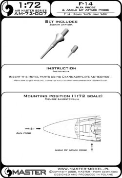 画像5: MASTER[AM-72-007]F-14 Alfa Probe & Angle Of Attack probe