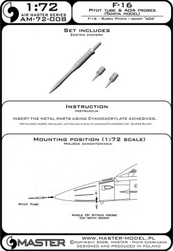画像4: MASTER[AM-72-008]F-16 Pitot Tube & Angle Of Attack probes