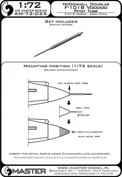 画像4: MASTER[AM-72-025]F-101B Voodoo - Pitot Tube