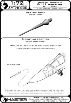 画像4: MASTER[AM-72-030]F-111 Aardvark - Pitot Tube