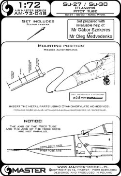 画像5: MASTER[AM-72-048]Su-27/Su-30 (Flanker) - Pitot Tube