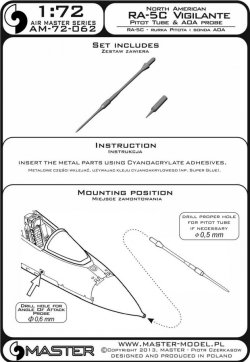 画像3: MASTER[AM-72-062]North American RA-5C - Vigilante - Pitot Tube & Angle Of Attack probe