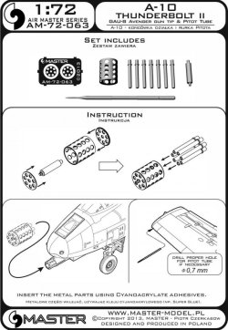 画像3: MASTER[AM-72-063]Fairchild A-10 Thunderbolt II - GAU-8 Avenger gun tip and Pitot Tube