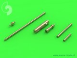MASTER[AM-72-070]MiG-15 & MiG-15bis - 37mm and 23mm gun barrels set, antenna base & Pitot Tube
