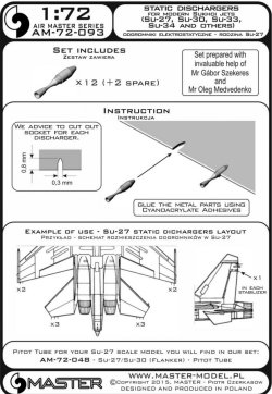 画像5: MASTER[AM-72-093]Static dischargers  - type used on modern Sukhoi jets (Su-27, Su-30, Su-33, Su-34 and other)  (12pcs+2spare)