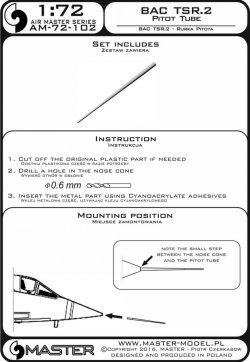 画像4: MASTER[AM-72-102]BAC TSR.2 - Pitot Tube