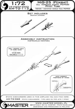 画像4: MASTER[AM-72-113]MiG-25 (Foxbat) (all versions except PD/PDS) - Pitot Tube