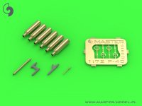 MASTER[AM-72-124]Curtiss P-40 E - N - details set - Browning .50 blast tubes, gunsight and Pitot Tube