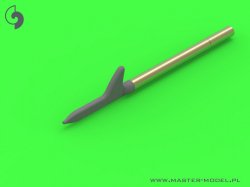 画像2: MASTER[AM-72-124]Curtiss P-40 E - N - details set - Browning .50 blast tubes, gunsight and Pitot Tube