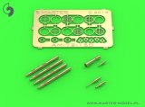 MASTER[AM-72-150]PZL P11a/b/c  - details set - wz. 33 machine gun barrels, gunsight and Venturi Tube