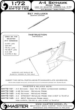 画像3: MASTER[AM-72-166]1/72 現用 アメリカ A-4スカイホーク攻撃機 垂直尾翼ピトー管(A-4M/OA-4M/TA-4J用)