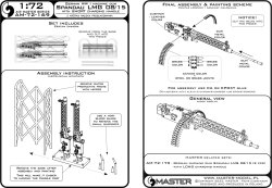 画像10: MASTER[AM-72-169]1/72 WWI ドイツ シュパンダウLMG 08/15機関銃 短装填ハンドルタイプ(2個入)