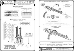 画像12: MASTER[AM-72-170]1/72 WWI ドイツ シュパンダウLMG 08/15機関銃 長装填ハンドルタイプ(2個入)