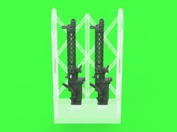 画像10: MASTER[AM-72-170]1/72 WWI ドイツ シュパンダウLMG 08/15機関銃 長装填ハンドルタイプ(2個入)