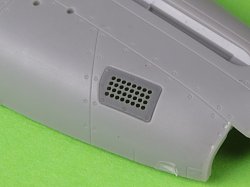 画像5: MASTER[AM-72-171]1/72 WWII アメリカ P-51ムスタング キャブレターエアフィルターカバー 標準穴開きタイプ(アルマホビー用)