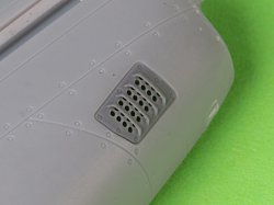 画像5: MASTER[AM-72-172]1/72 WWII アメリカ P-51ムスタング キャブレターエアフィルターカバー RAFルーバータイプ バージョンA(アルマホビー用)