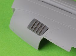 画像4: MASTER[AM-72-173]1/72 WWII アメリカ P-51ムスタング キャブレターエアフィルターカバー RAFルーバータイプ バージョンB(アルマホビー用)