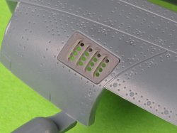 画像3: MASTER[AM-72-175]1/72 WWII アメリカ P-51ムスタング キャブレターエアフィルターカバー RAFルーバータイプ バージョンA(エデュアルド用)