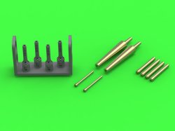 画像1: MASTER[AM-72-177]1/72 WWII イギリス スピットファイアMk.IIb/Vb イスパノ20mm機関砲 フェアリング付/ブローニング.303機銃口セット(エデュアルド/IBG用)