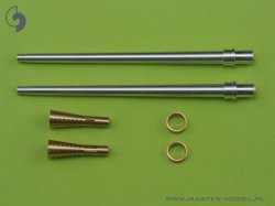 画像1: MASTER[AM-32-014]1/32 WWII ドイツ 3.7cm Flak 18航空機関砲 砲身(2本入)