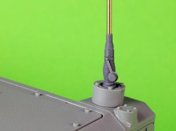 画像2: MASTER[GM-16-007]1/16 現用 ドイツ VHF 3088VMアンテナロッド 直立バージョン レオパルド2A7V他用(2本入/ダスヴェルクなど用)