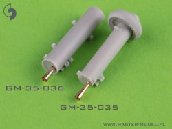 画像4: MASTER[GM-35-036]1/35 WWII ポーランド 7TP軽戦車 双砲塔型用 wz.30重機関銃 銃身(装甲タイプ)/警笛セット(IBG用)