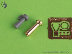 画像3: MASTER[GM-35-036]1/35 WWII ポーランド 7TP軽戦車 双砲塔型用 wz.30重機関銃 銃身(装甲タイプ)/警笛セット(IBG用)