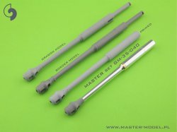 画像4: MASTER[GM-35-040]1/35 WWII ドイツ VI号戦車タイガーI重戦車用 8.8cm KwK 36 L/56砲 砲身 初期型マズルブレーキ付