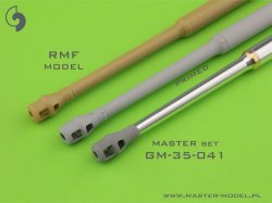 画像4: MASTER[GM-35-041]1/35 WWII ドイツ VI号戦車タイガーI重戦車用 8.8cm KwK 36 L/56砲 砲身 後期型マズルブレーキ付