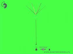 画像5: MASTER[GM-35-045]1/35 WWII ドイツ 1.8m星形アンテナセット(指揮戦車用 1本入)