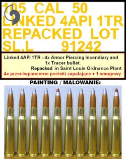 画像10: MASTER[GM-35-064]1/35 WWII アメリカ ブローニングM2HB .50口径(12.7mm)機関銃 w/M3三脚架マウント M2弾薬箱付