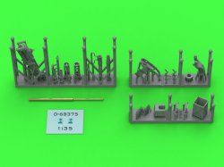 画像1: MASTER[GM-35-070]1/35 WWII アメリカ ブローニングM2HB .50口径(12.7mm)機関銃セット D70627揺架/D68375小型弾倉付(M10駆逐戦車用)