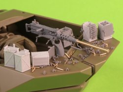 画像7: MASTER[GM-35-070]1/35 WWII アメリカ ブローニングM2HB .50口径(12.7mm)機関銃セット D70627揺架/D68375小型弾倉付(M10駆逐戦車用)