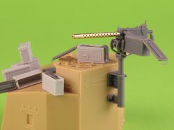 画像4: MASTER[GM-35-087]1/35 WWII/現用 アメリカ ブローニングM1919A4 .30口径(7.62mm)機関銃 M20対空機銃マウント/D7431揺架付