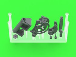 画像16: MASTER[GM-35-087]1/35 WWII/現用 アメリカ ブローニングM1919A4 .30口径(7.62mm)機関銃 M20対空機銃マウント/D7431揺架付