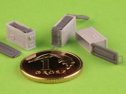 画像3: MASTER[GM-35-090]1/35 WWII/現用 アメリカ ブローニングM1919 .30口径(7.62mm)機関銃用 M1弾薬箱 開状態(6個入)