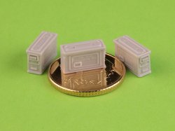 画像4: MASTER[GM-35-091]1/35 WWII/現用 アメリカ ブローニングM1919 .30口径(7.62mm)機関銃用 M1弾薬箱 閉状態(6個入)