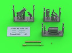 画像1: MASTER[GM-35-092]1/35 WWII アメリカ ブローニングM1919機関銃 E6160マウント M4シャーマン/T17E1スタッグハウンド用(汎用)