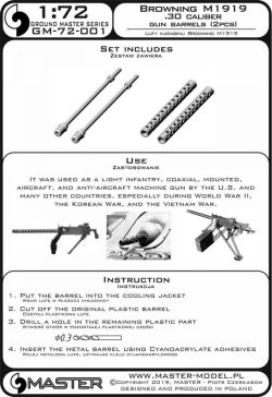 画像10: MASTER[GM-72-001]Browning M1919 .30 cal machine gun barrels (2pcs)