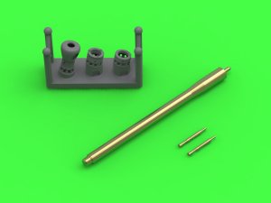 画像1: MASTER[GM-72-032]1/72 WWII イギリス QF 75mm砲身&ベサ機関銃 セントーMk.III/クロムウェルMk.IV/VII/チャーチルMk.VI/VII用 (1)