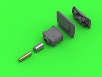 MASTER[GM-72-035]1/72 WWII ドイツ 7.5cm StuK 37 L/24砲身 マントレット付 III号突撃砲A/B/C/D/E型用