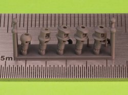 画像2: MASTER[GM-72-039]1/72 WWII ドイツ 7.5cm PaK/KwK/StuK 40用マズルブレーキ(5タイプ入)