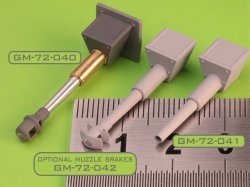 画像4: MASTER[GM-72-040]1/72 WWII ドイツ 10.5cm StuH 42 L/28砲身 マズルブレーキ/マントレット付 突撃榴弾砲42用