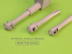 画像5: MASTER[GM-72-040]1/72 WWII ドイツ 10.5cm StuH 42 L/28砲身 マズルブレーキ/マントレット付 突撃榴弾砲42用