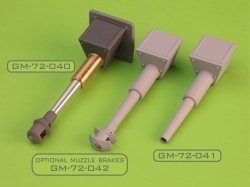 画像3: MASTER[GM-72-041]1/72 WWII ドイツ 10.5cm StuH 42 L/28砲身 マズルブレーキ無 マントレット付 突撃榴弾砲42用