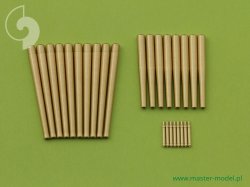 画像1: MASTER[SM-200-002]USS Arizona BB-39 (1941) - secondary and AA armament barrels - 5in/51 (10pcs), 5in/25 (8pcs), Browning .50 (8pcs)