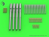 MASTER[SM-200-009]IJN Mikasa armament barrels - 30,5cm (4pcs), 15,2cm (14pcs), 7,6cm (20pcs), 4,7cm (12pcs)