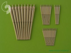 画像1: MASTER[SM-350-057]Scharnhorst armament - for turrets without blastbags - 280mm (9pcs), 150mm (12pcs), 105mm (14pcs) barrels