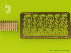 画像1: MASTER[SM-350-072]USN Airborne torpedoes Mark 13 (22.4in) with trolleys - early type (10pcs)