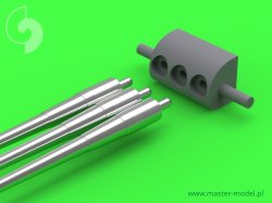 画像3: MASTER[SM-350-074]USS Indianapolis CA-35 (1945)  armament - 8in (9pcs), 5in (8pcs) barrels with resin trunnion - fits Trumpeter model